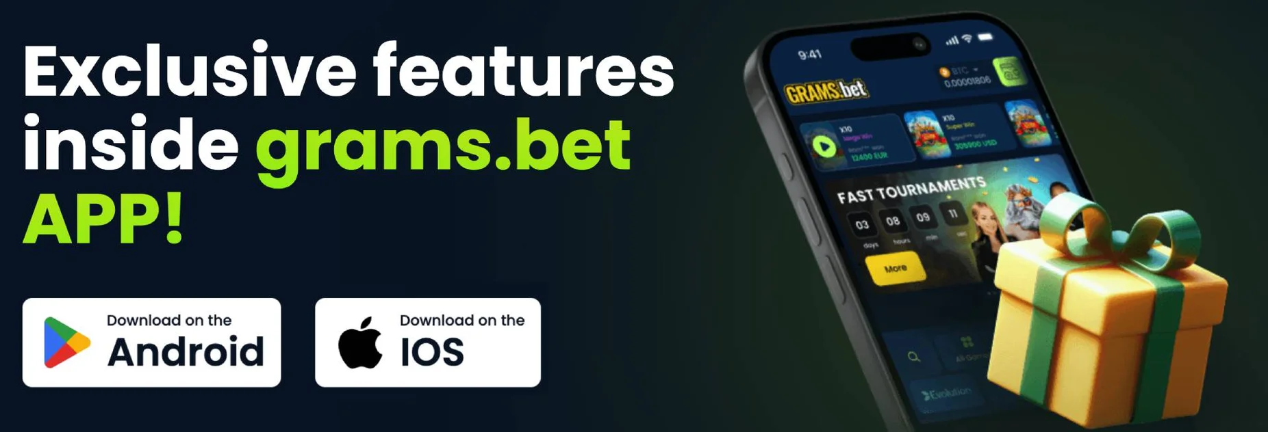 GramsBet Casino App-schermafbeelding